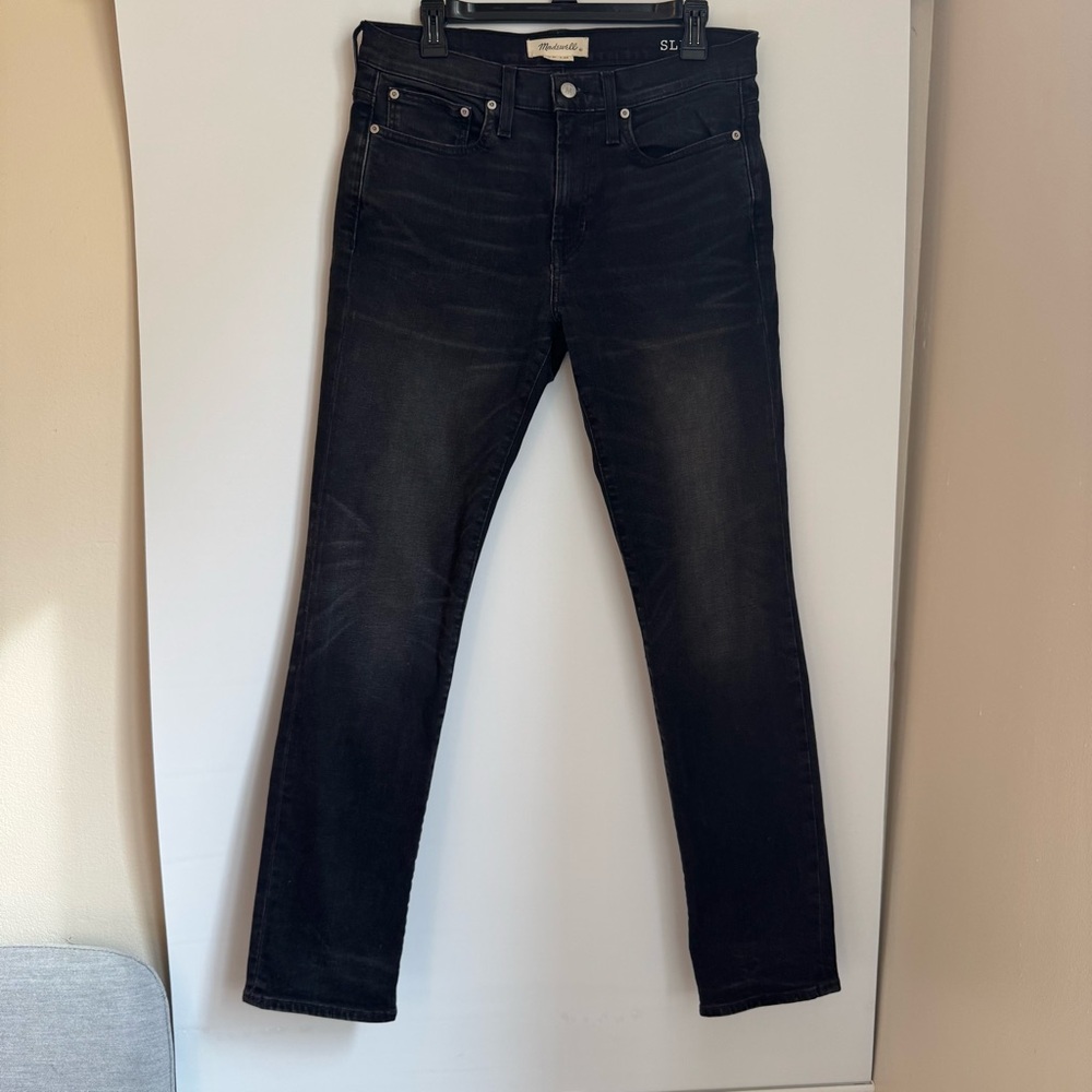 Madewell Men’s Black Skinny Jeans, Size 31/32 – Good Condition